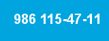 986 115-47-11 986 115-47-11